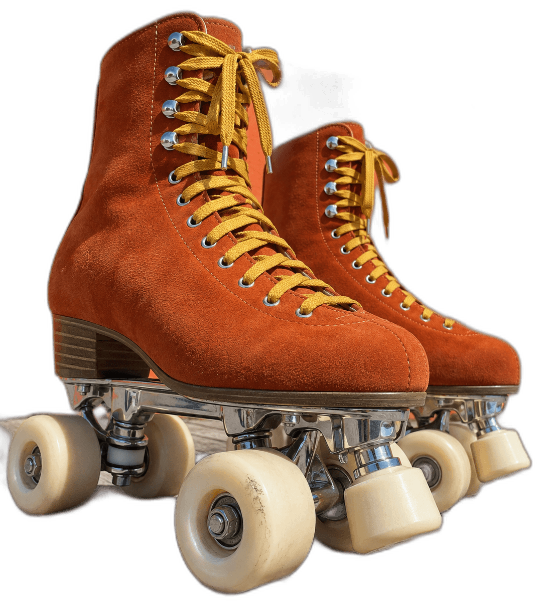 Creamsicle roller skate