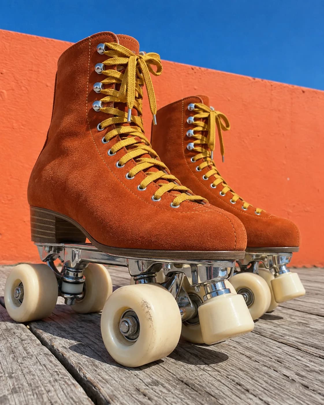 Roller skate in Creamsicle
